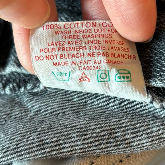 Vintage Levi’s Orange tab straight leg high rise faded black jeans 80s 90s - Picture 7 of 10